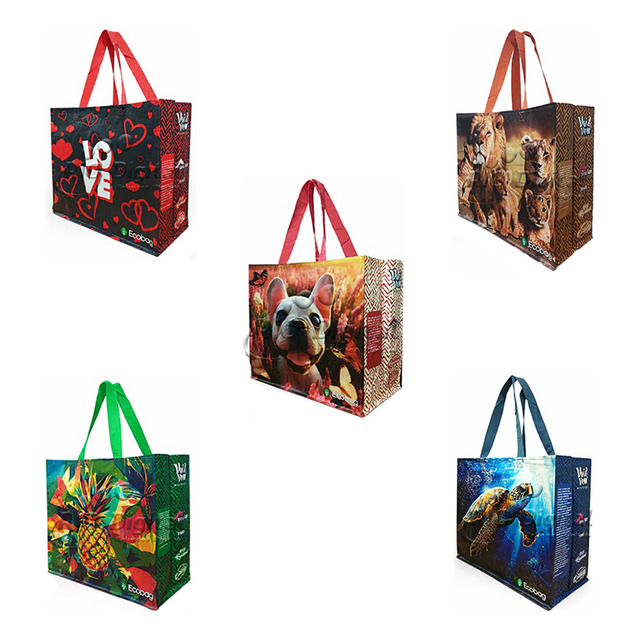 Kit 05 Sacolas Retornaveis Ecobag De Rafia - 35x40x18 5
