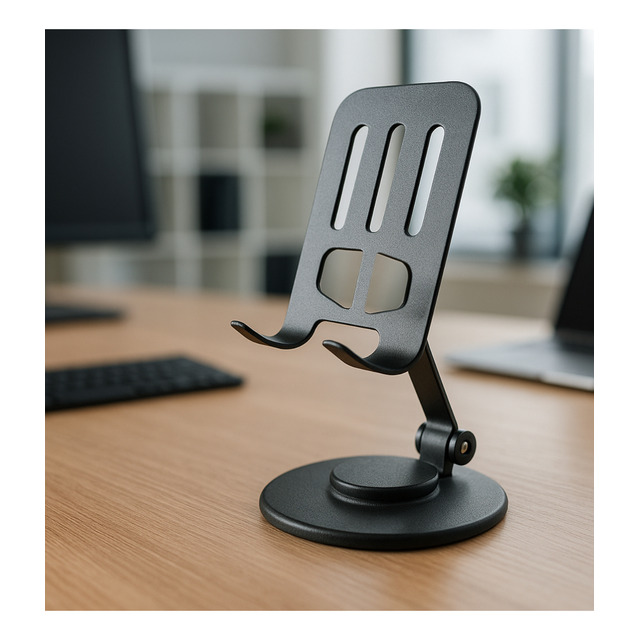 Suporte Metálico Dobrável Para Celular Portátil Mesa 360°