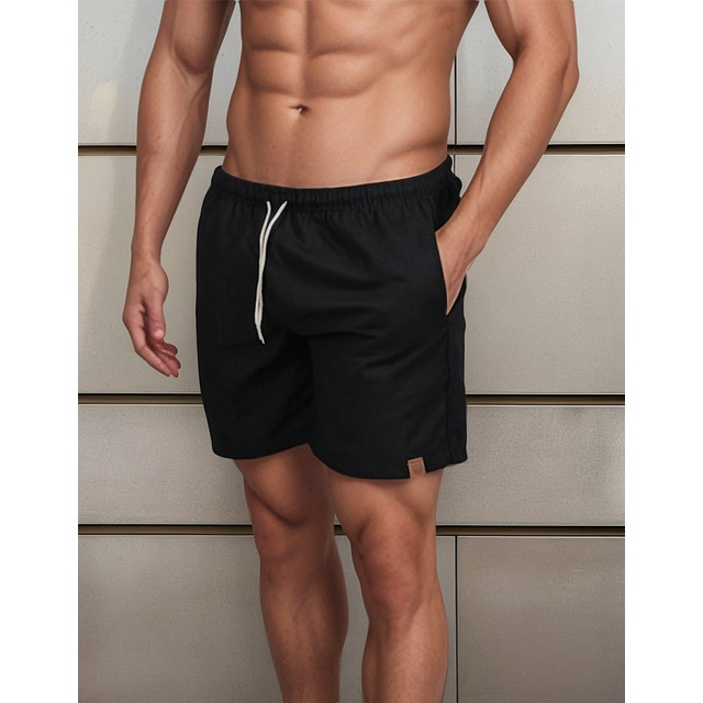 Short Linho Mauricinho Premium Masculino Bermuda Praia Verão