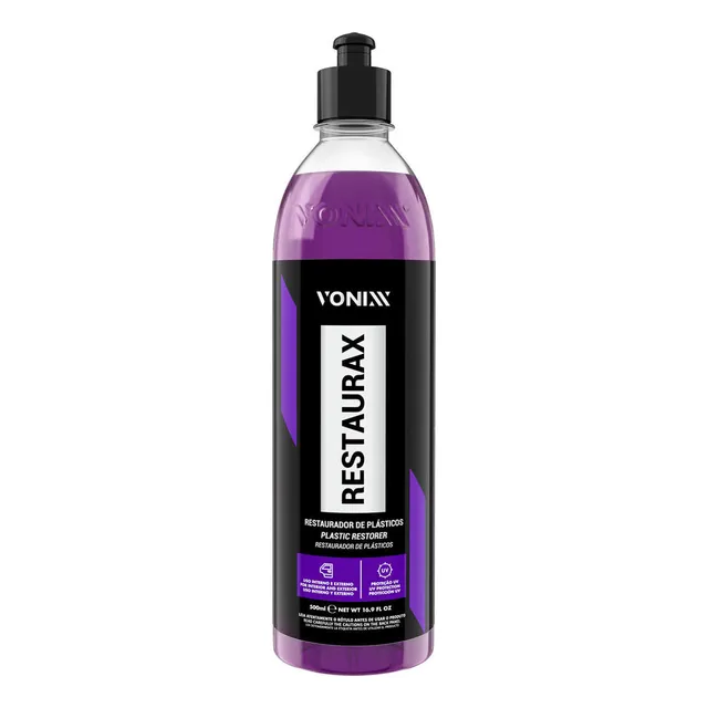 Restaurax Restaurador De Plásticos Automotivos 500ml Vonixx