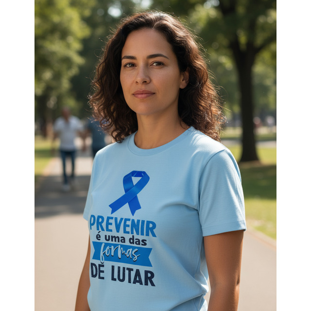 Camiseta Novembro Azul Prevenir É A Melhor Formas De Lutar
