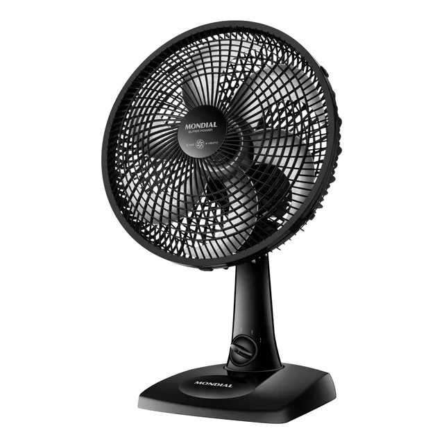 Ventilador de Mesa 30cm Super Power Mondial 60W - VSP-30-B Preto
