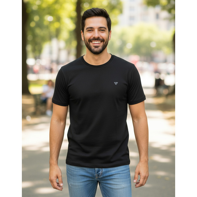 Camiseta Masculina Camisas Slim Voker 100% Algodão Atacado