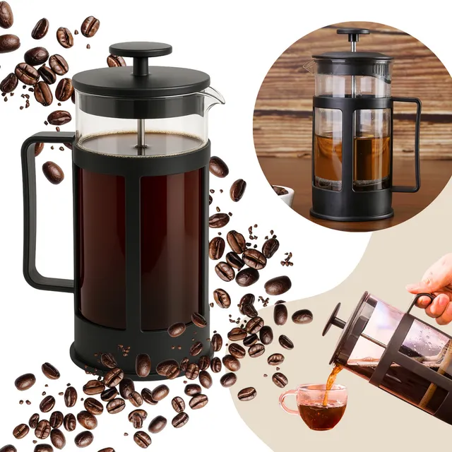 Cafeteira Prensa Francesa 350ml Gourmet Café Chá Leite Vidro Alta Qualidade Masterheart®