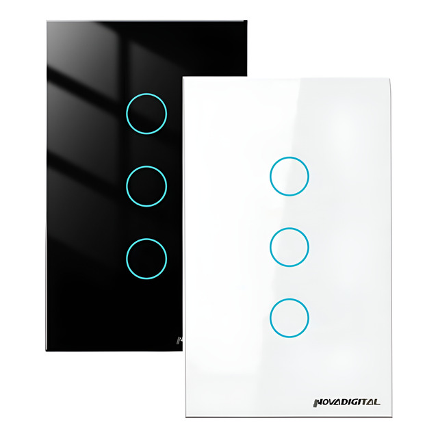 Interruptor Inteligente Wi-fi Nova Digital 3 Botões Original