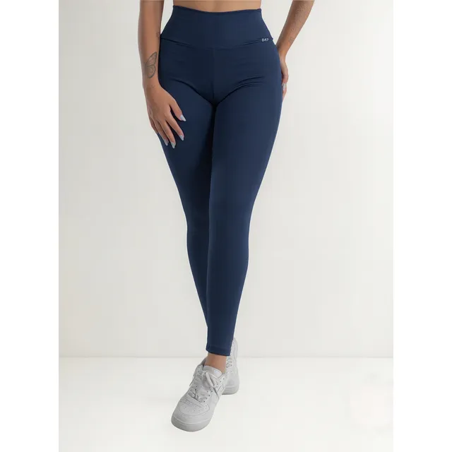 Calça Legging Gkd Leg Grossa Cintura Alta Zero Transparência