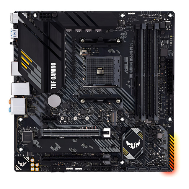 Placa-Mãe Asus pAMD AM4 B550M-Plus TUF Gaming 4xDDR4 mATX - 90MB14A0-C1BAY0