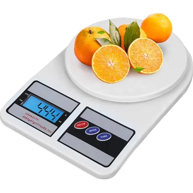 Balança Digital De Precisão Cozinha 10kg Nutrição E Dieta Capacidade Máxima 10 Kg Cor Branco Be Smart com Pilhas