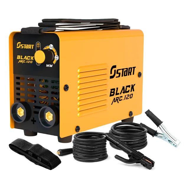 Máquina Inversora Solda 120a Profissional Elétrica Portátil Amarelo 220v