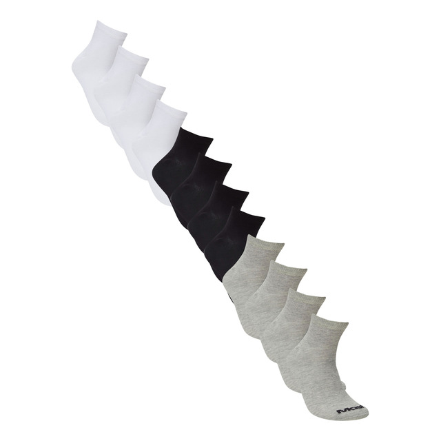 Kit 12 Meias Unissex Cano Curto Mash