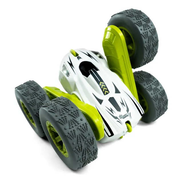 Carrinho De Controle Remoto 360º Cinza pirueta Quick Run Car Com Luzes Led Giro Radical, Drift E Manobras Incríveis Para Crianças | Brinquedo Tração 4