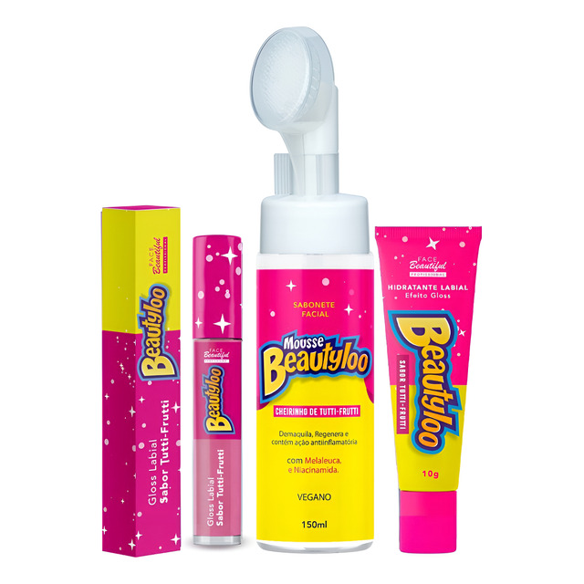 Kit Skincare Proteção Facial Beautyloo Face Beautiful Tutti