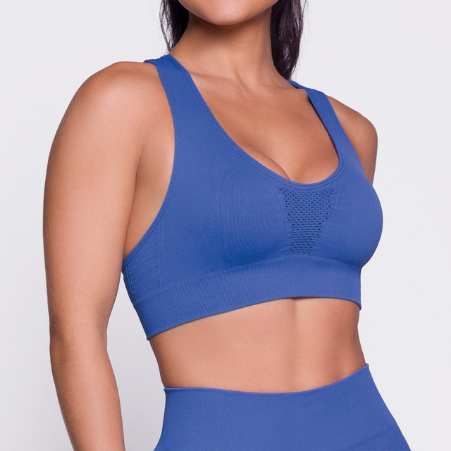 Top Nadador Sem Costura Feminino Fitness Academia Selene