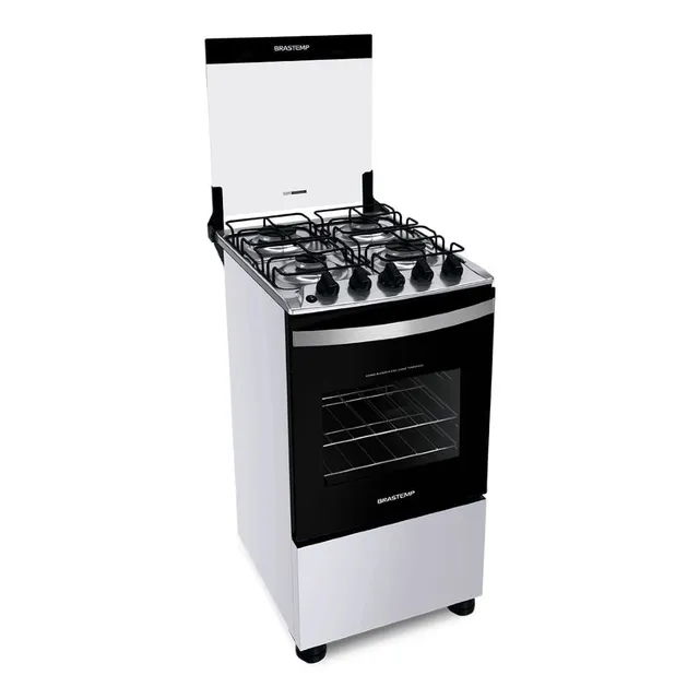 Fogão 4 Bocas Acendimento Automático Clean Bfo4nbb Brastemp Cor Branco