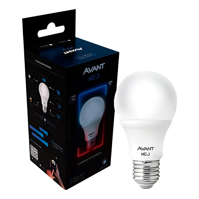 Lampada Led Pera Smart Inteligente Wi Fi 10w 2700K/6500K Branco Quente/Neutro/Frio E27 110v/220v Cod:290018079 Neo Avant
