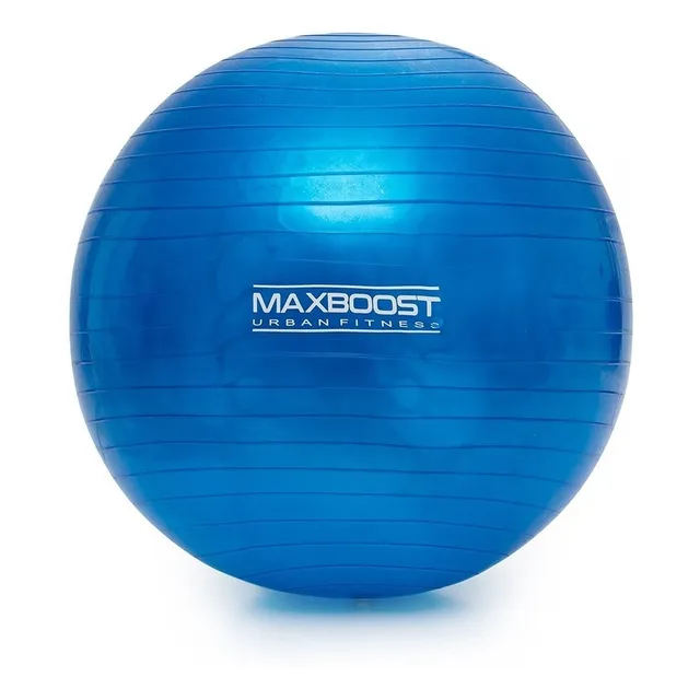 Bola Suiça 75cm Pilates Yoga Abdominais 200kg Maxboost Cor Azul