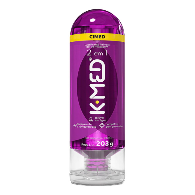 Lubrificante Íntimo e Gel de Massagem K-Med - 200ml