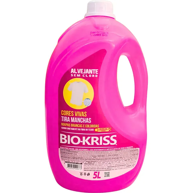 Alvejante Sem Cloro Bio-kriss 5 Litros