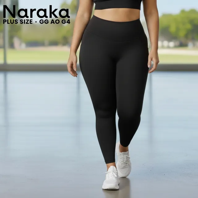 Calça Legging Plus Size Feminina Zero Transparência Cós Alto