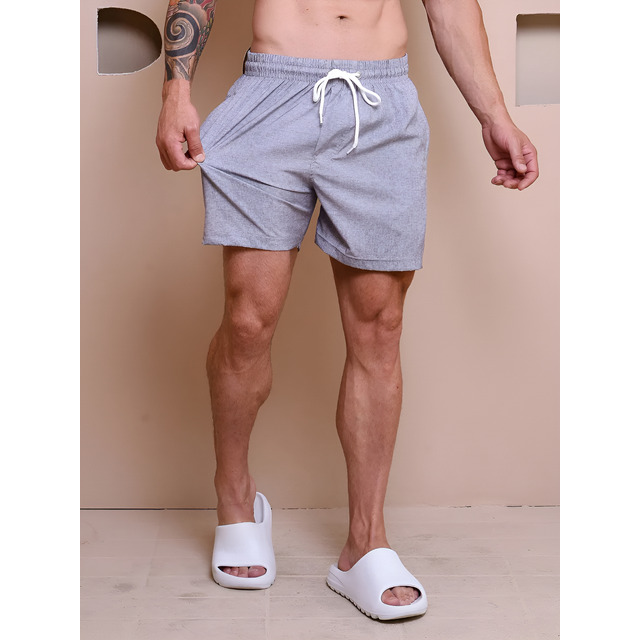 Bermuda Masculino Com Elastano Shorts Leve Casual