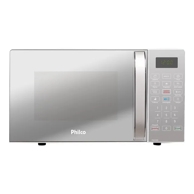 Micro-ondas Philco PMO23EB Limpa Fácil 20L Potência de 1100W Cor Branco