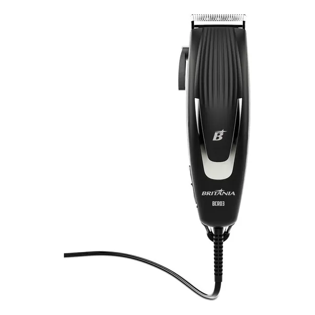 Cortador De Cabelos Britânia Bcr03 9 Acessórios 18w Cor Preto 127v