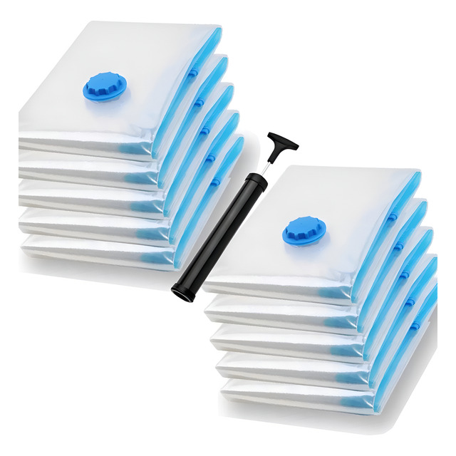 Saco Vacuo 100cm X 70cm Kit De 10 Unidades Bag Organizador Armazenamento A Vácuo Organizador