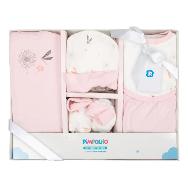 Conjunto Bebê 5 Peças Pimpolho (0-6 Meses)