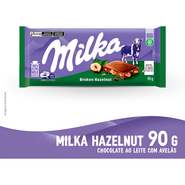 Chocolate Milka Avelã 90g