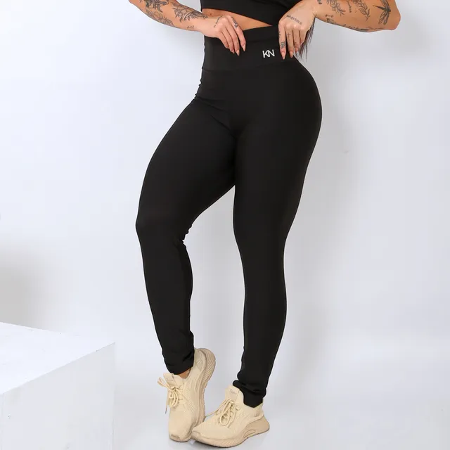 Calça Legging Modeladora Compressão Academia Cós Alto Koenig