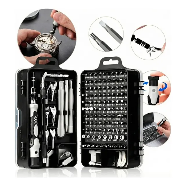 Kit Ferramenta 115 Chaves Tablet Notebook Precisão Celular