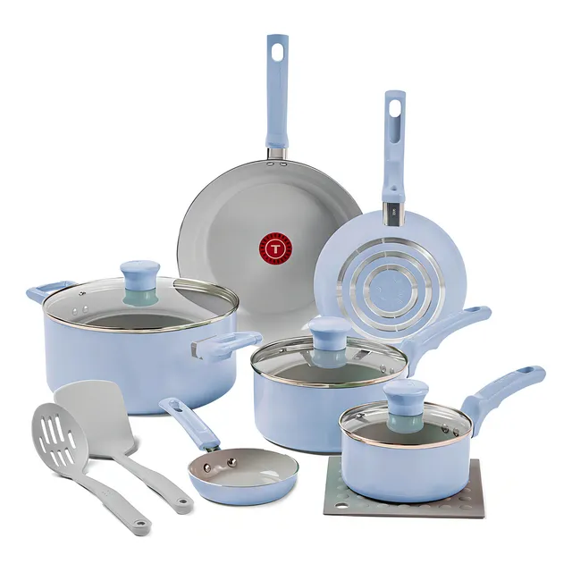 Jogo 6pçs Tefal Refresh Ceramic Azul Ártico + 3 Acess.