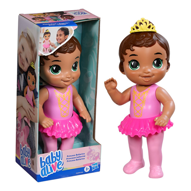 Baby Alive Princesa Bailarina Boneca Bebê De Cabelos Castanh