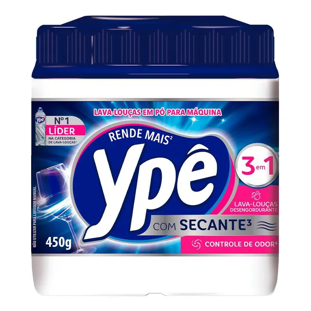 Detergente Lava Louças em Pó para Máquina Ypê 450g