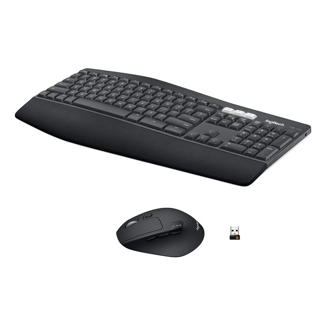 Combo Teclado E Mouse Sem Fio Logitech Mk850 Preto Preto