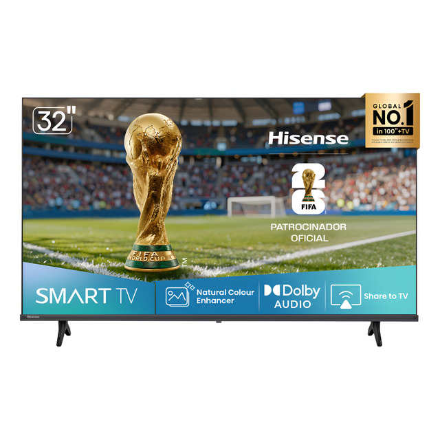 Hisense Smart TV HD 32 Polegadas 32A4NV com HDR10 DTS Virtual X Compatibilidade Alexa e Google Home