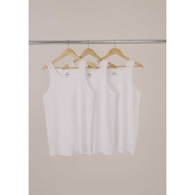 Kit Com 3 Regatas Masculinas Básicas Slim Hering