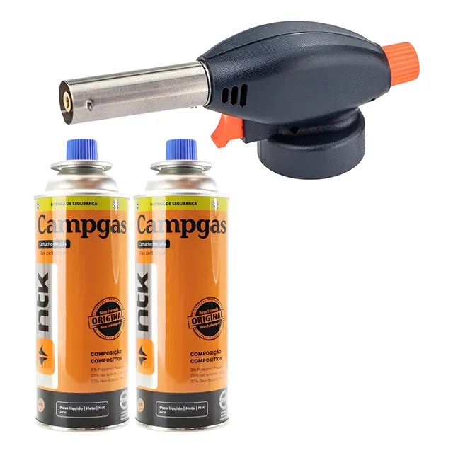 Maçarico Culinário Portátil Cozinha Gourmet +2 Refil Elétrico