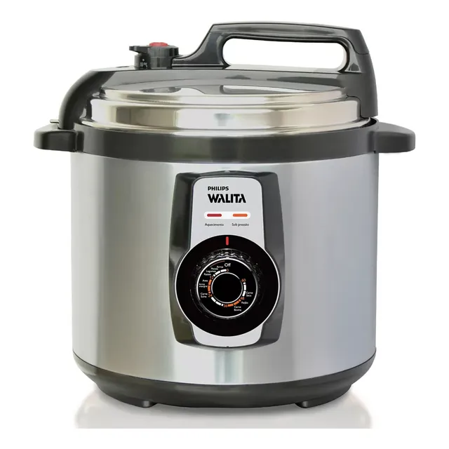 Panela De Pressão Elétrica Walita Daily Philips Ri3103 Metal Cor PretoPrata Frequência 60 Hz