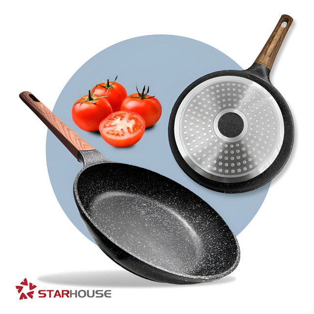 Frigideira Ceramica Antiaderente Fogão Cooktop Indução E Gás Star House