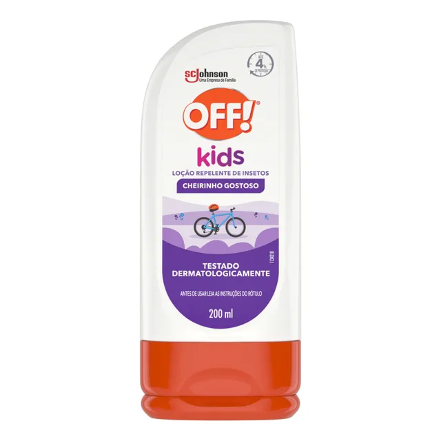 Repelente Infantil OFF! Kids Loção Repelente de Insetos e Mosquitos 200ml