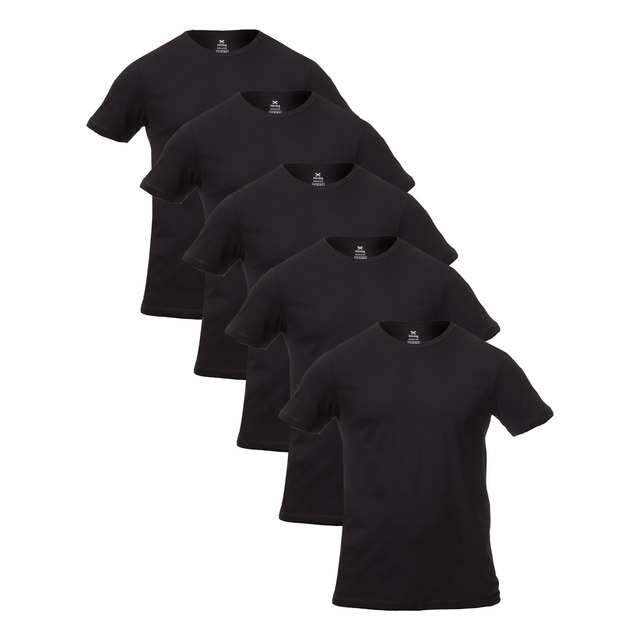 Kit Com 5 Camisetas Masculinas 4fv31den Básicas Slim Hering