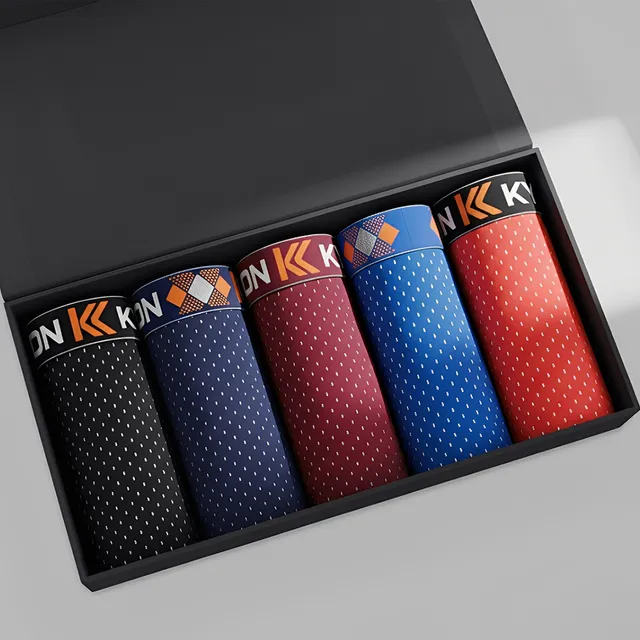 Kit 5 Cuecas Box Kyron Dry Fit Microfibra Premium - Masculina