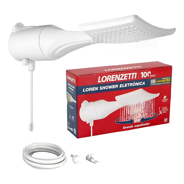 Chuveiro Lorenzetti Loren Shower Eletrônico Branco 6800W