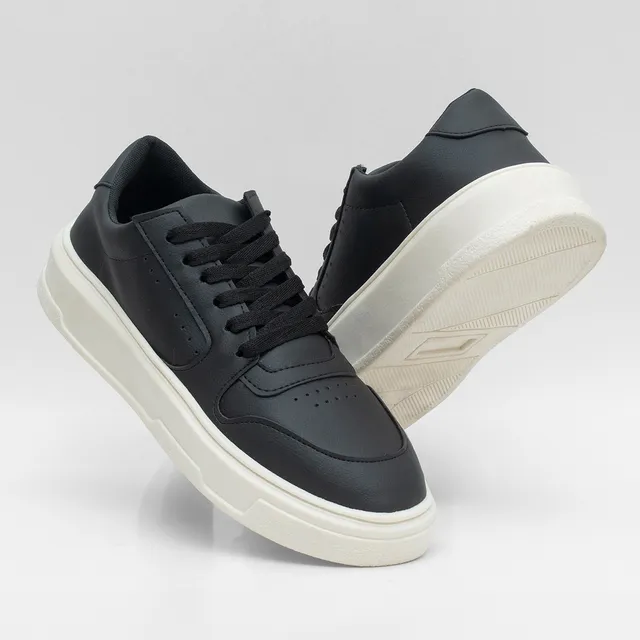 Tenis Masculino Casual Tamanho Especial Solado Alto Urbano