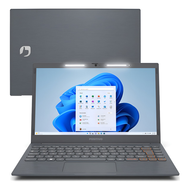 Notebook Positivo Vision C14 | 8GB RAM | 128GB SSD | Tela 14 | Windows 11 | Cinza