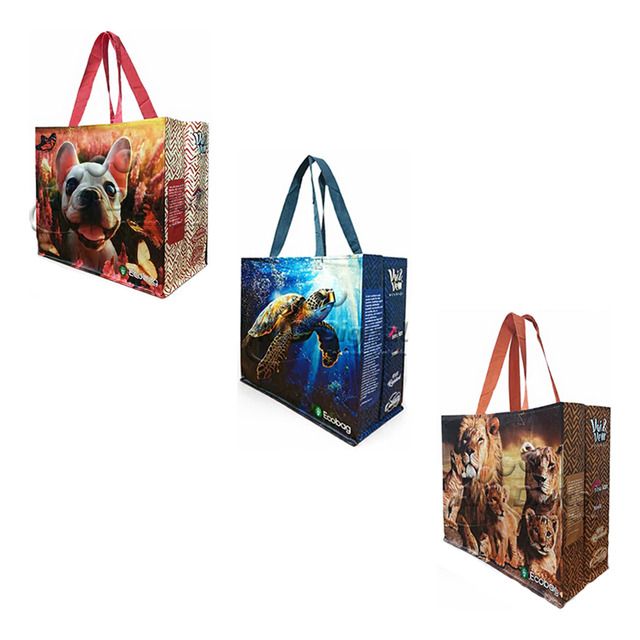 Kit 03 Sacolas Retornaveis Ecobag De Rafia - 35x40x18