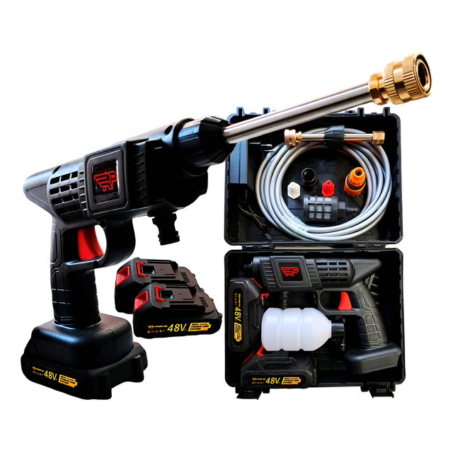 Pistola Lavadora De Alta Pressão C 2 Baterias Recarregavel