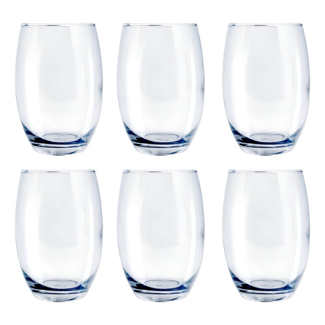 Conjunto De 6 Copos Califórnia 450ml Praticasa Cor Transparente