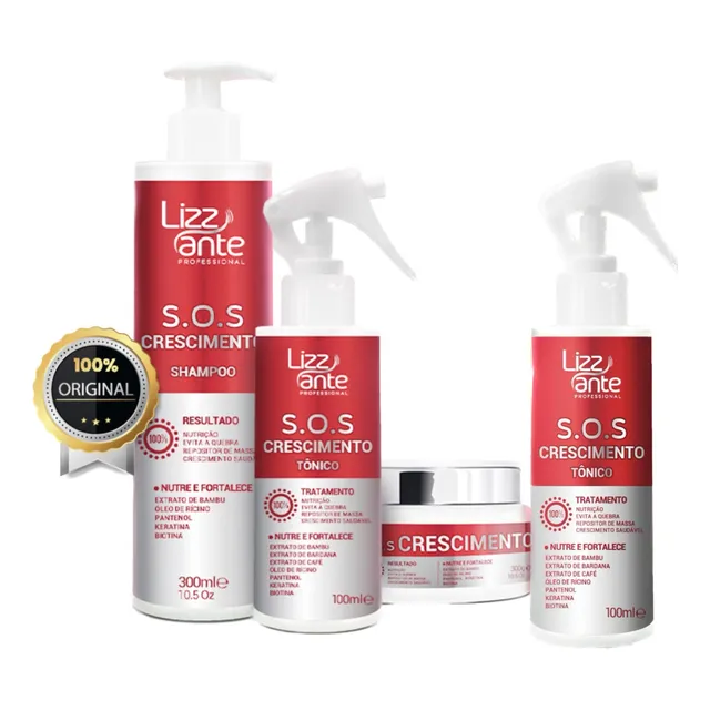 Kit Lizz Ante Tratamento Capilar Crescimento E Fortalecimento